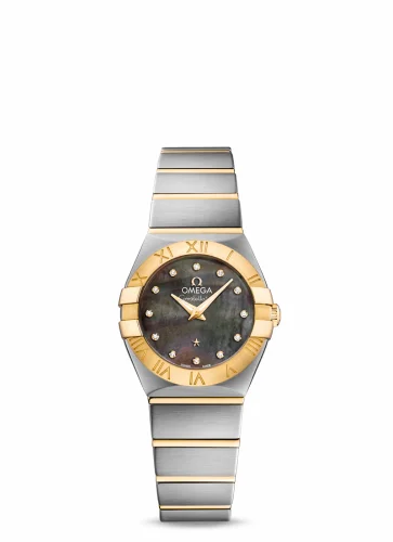 Omega Constellation Quartz 24 Stainless Steel / Yellow Gold / Grey MOP 123.20.24.60.57.006 (12320246057006)